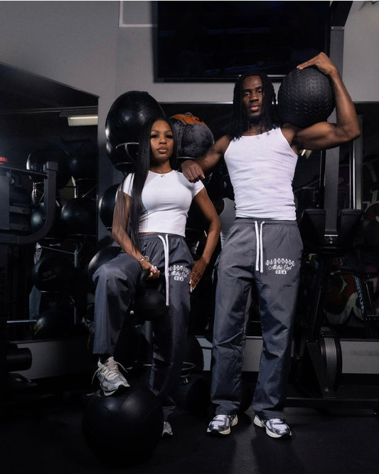 Ash Gray Track Pants