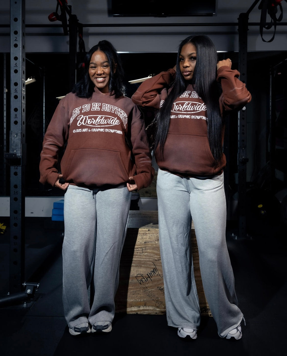 Brown Sun Faded Hoodie